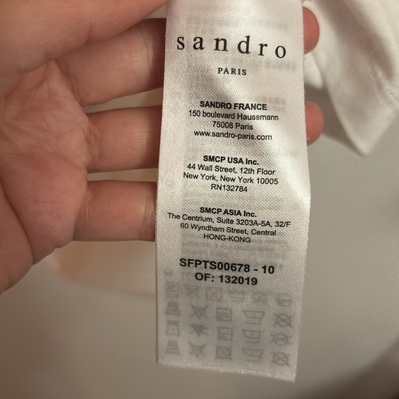 Sandro red velvet Sister sister t-shirt - Picture 5 of 6